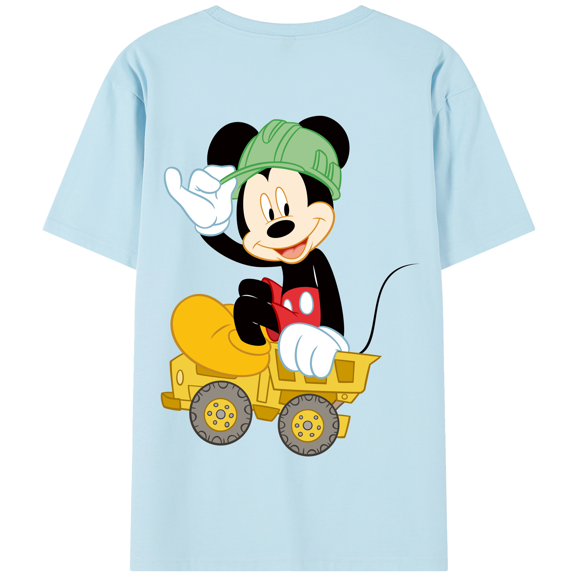 （画像用） ミッキーマウス Mickey Mouse 綿100％半袖Tシャツ（背面プリント）